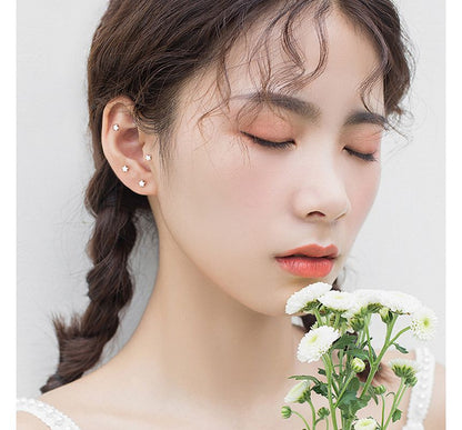 Sterling Star Earring Stud Silver