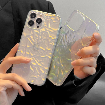 Transparent Phone Case Textured