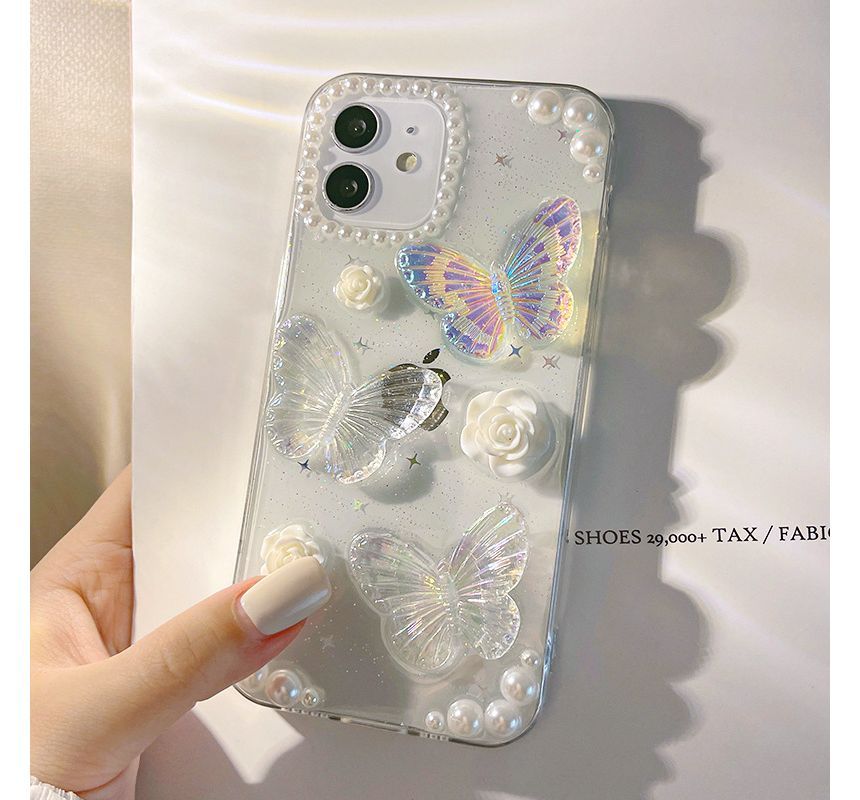 Butterfly Case Transparent Phone