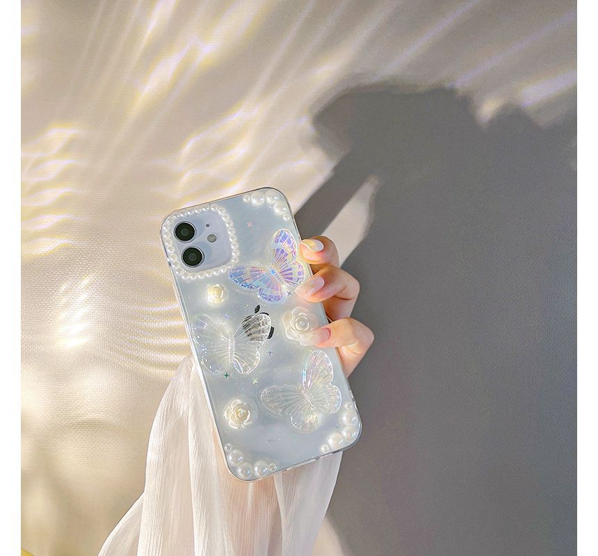 Butterfly Case Transparent Phone