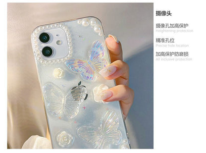 Butterfly Case Transparent Phone