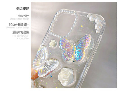 Butterfly Case Transparent Phone