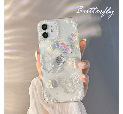 Butterfly Case Transparent Phone