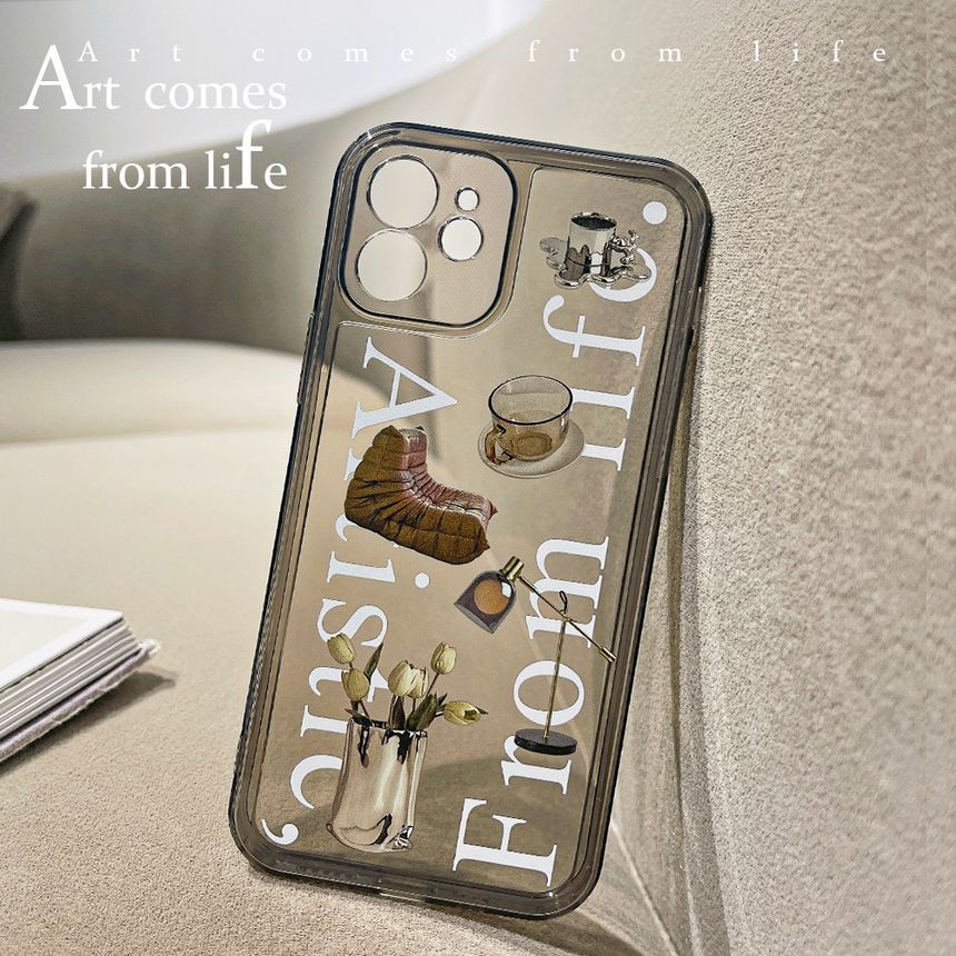 Transparent Case Phone Lettering