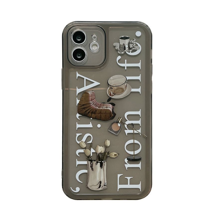 Transparent Case Phone Lettering