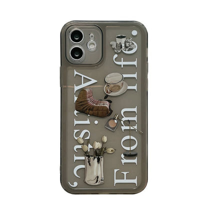 Transparent Case Phone Lettering