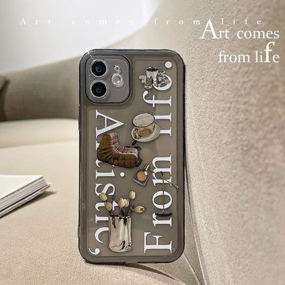 Transparent Case Phone Lettering