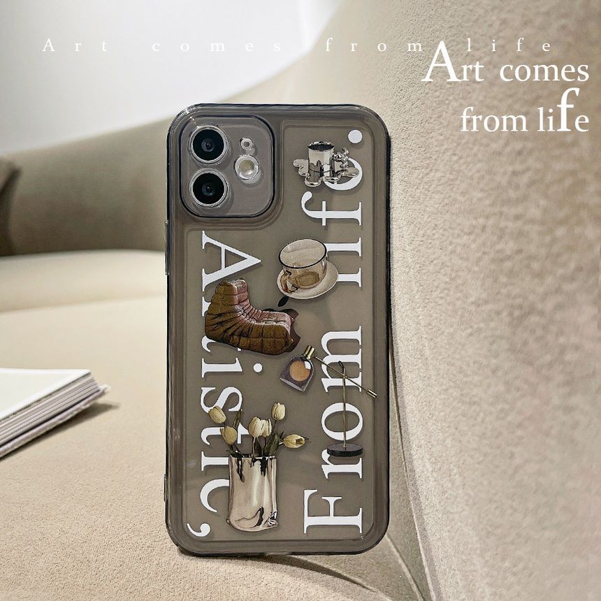 Transparent Case Phone Lettering