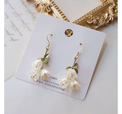 Flower Earring Dangle Alloy