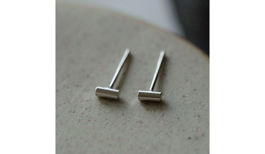 Stud Earring Silver Sterling