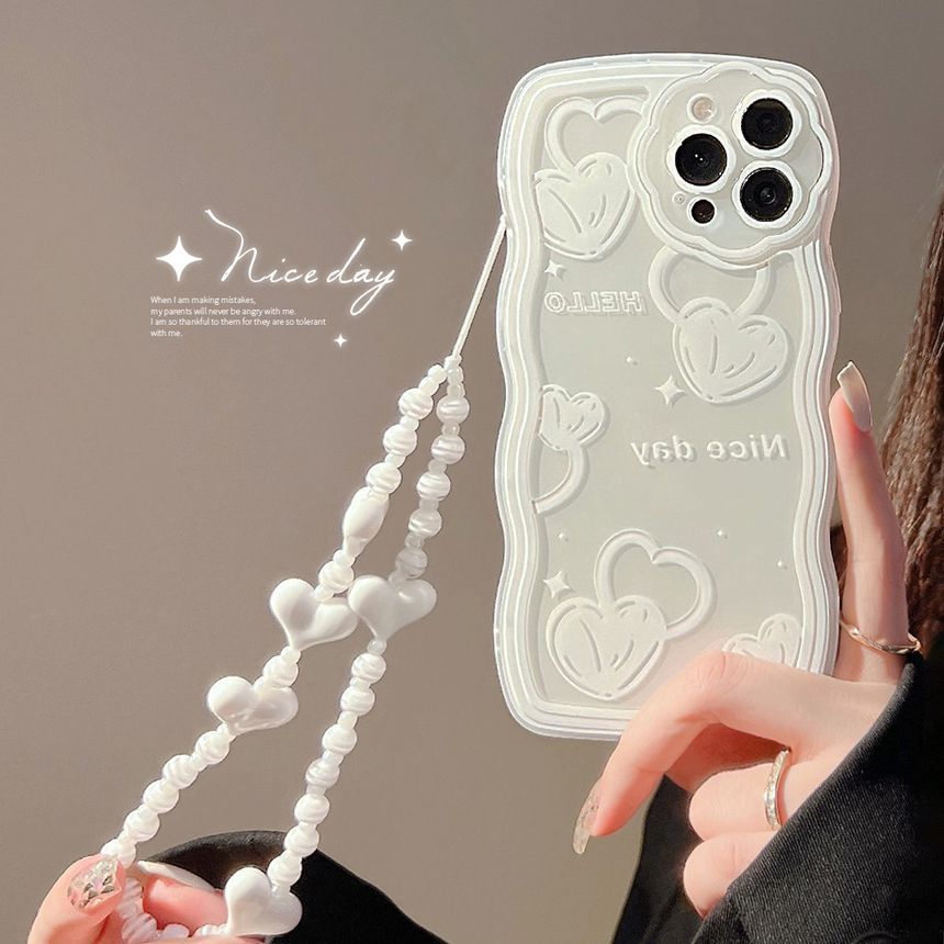 Case Phone Heart Transparent