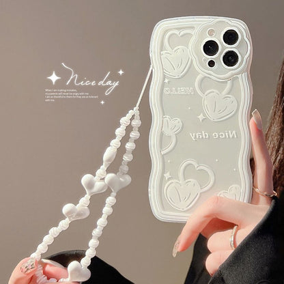 Case Phone Heart Transparent