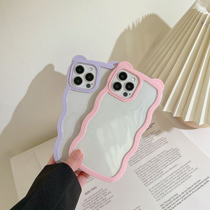 Case Transparent Wavy Phone