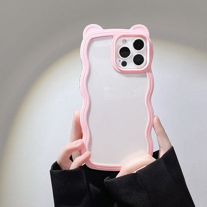 Case Transparent Wavy Phone