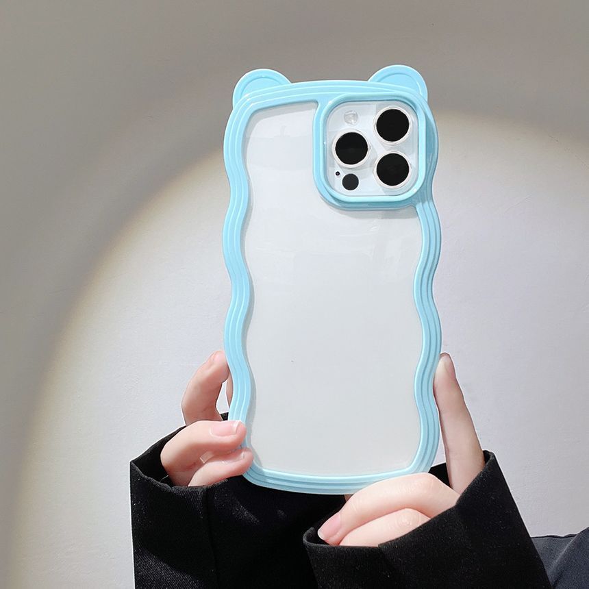 Case Transparent Wavy Phone