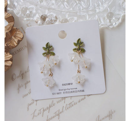 Drop / Clip-On Flower Earring