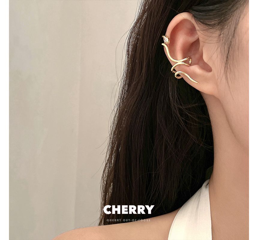 Snake Earring Alloy Cuff
