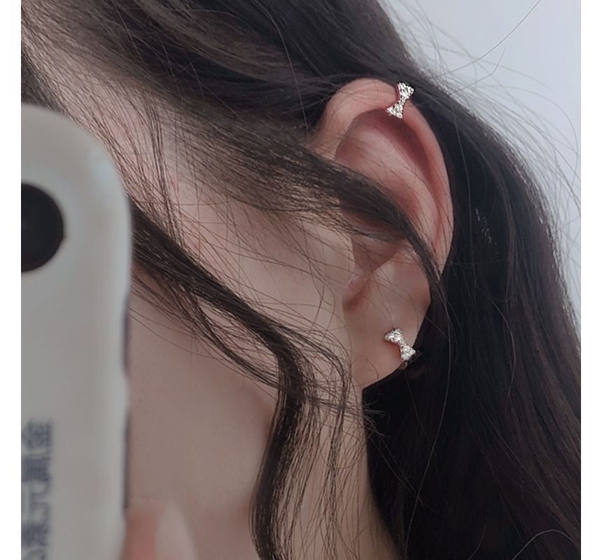 Cuff Ear Bow Rhinestone