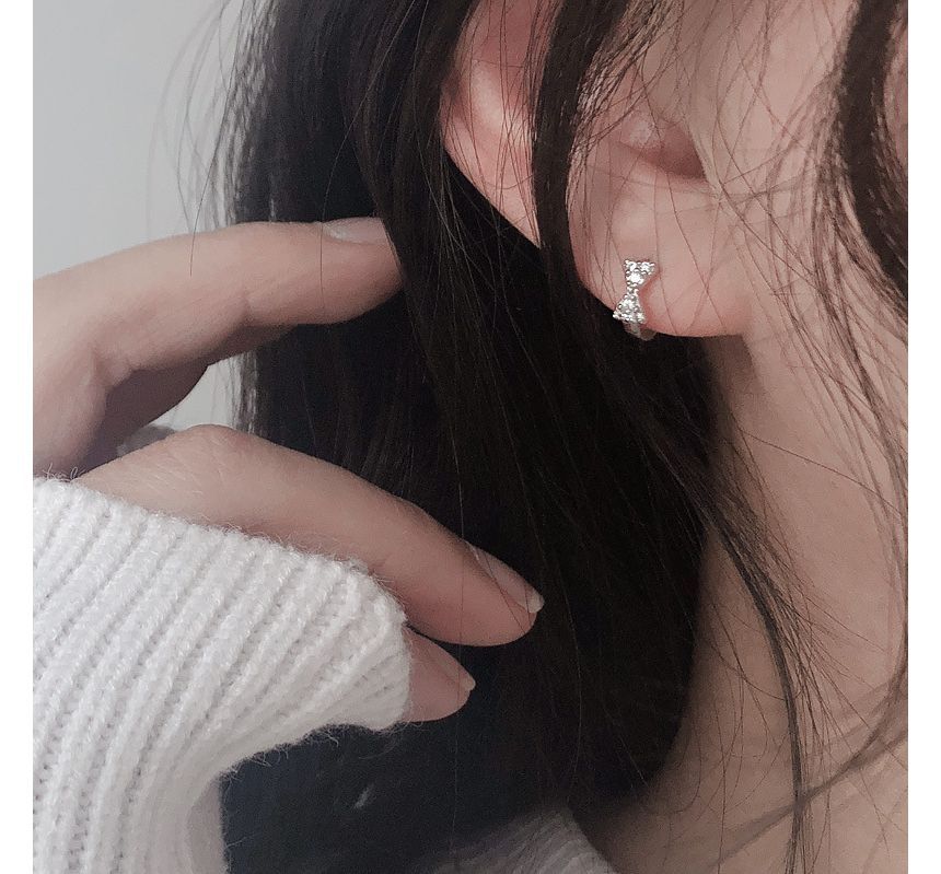 Cuff Ear Bow Rhinestone