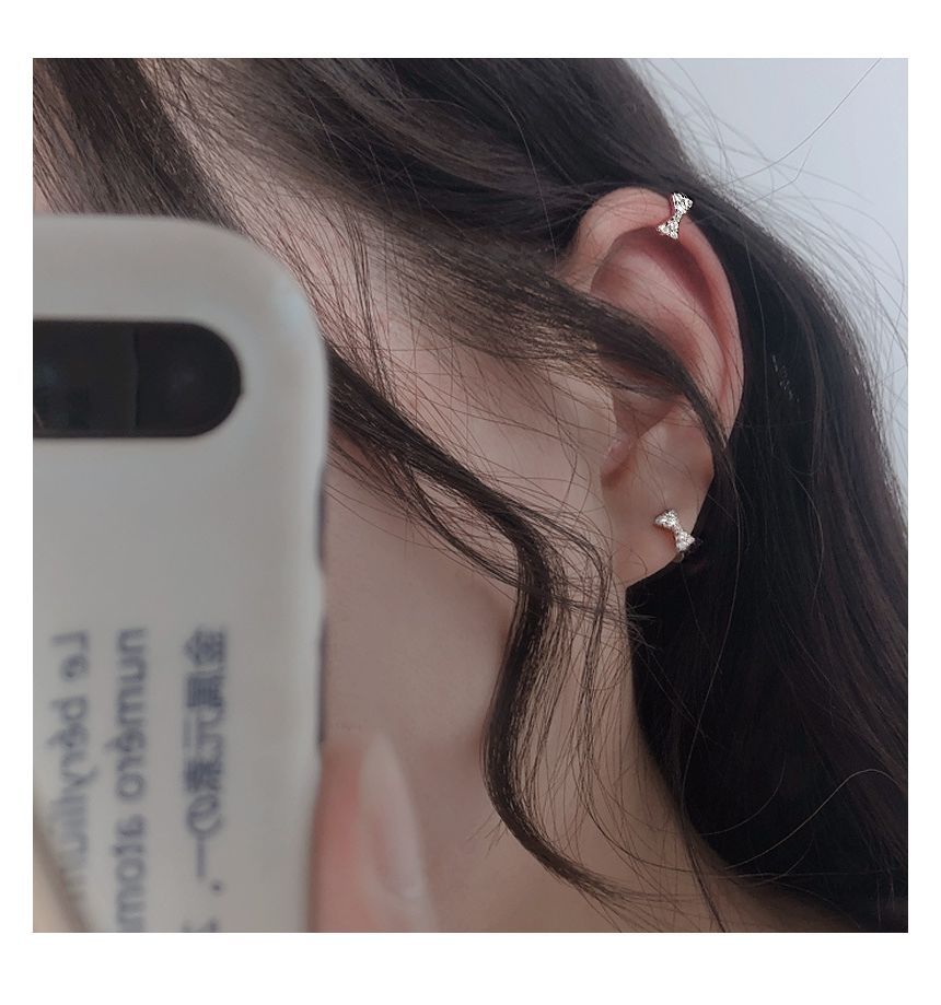 Cuff Ear Bow Rhinestone