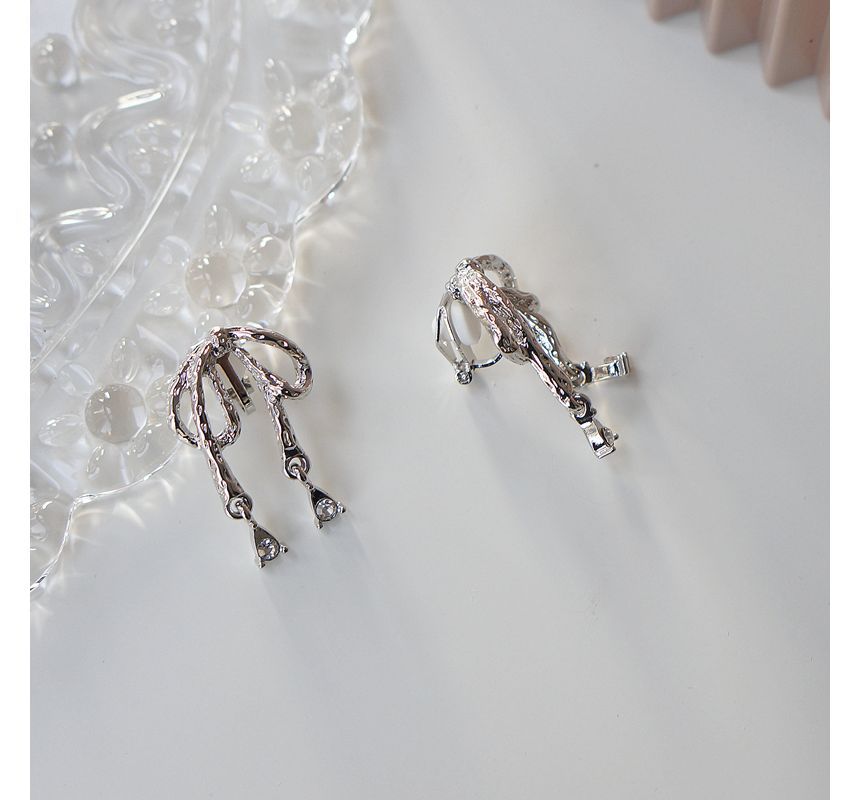 Bow Alloy Earring