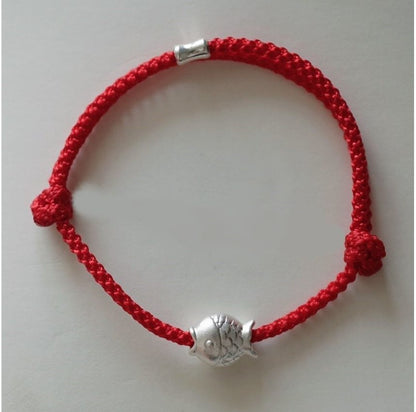 String Fish Bracelet Silver