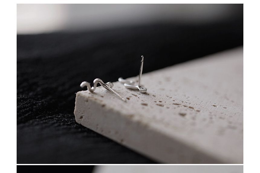 Silver Snake Sterling Earring