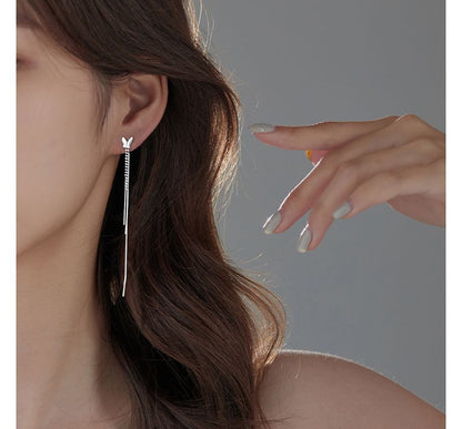 Butterfly Fringed Silver Sterling Earring