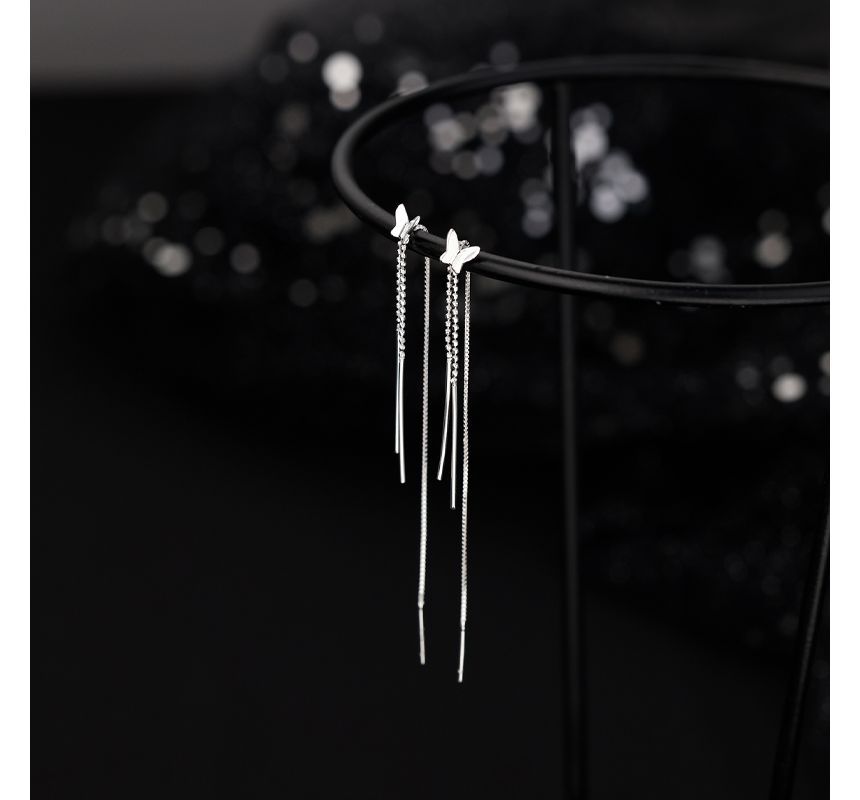 Butterfly Fringed Silver Sterling Earring
