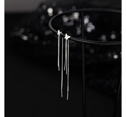 Butterfly Fringed Silver Sterling Earring