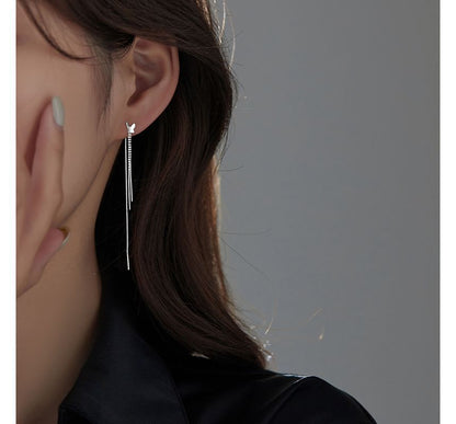 Butterfly Fringed Silver Sterling Earring