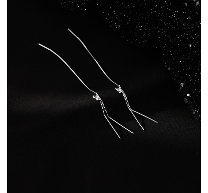 Butterfly Fringed Silver Sterling Earring