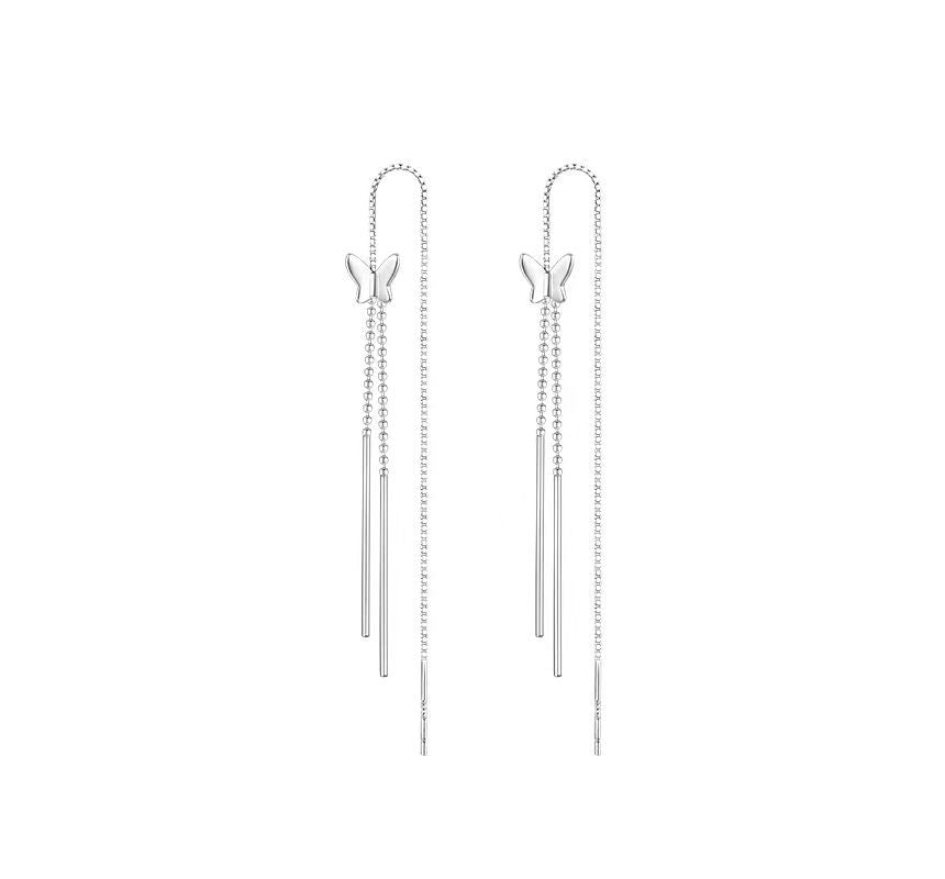Butterfly Fringed Silver Sterling Earring