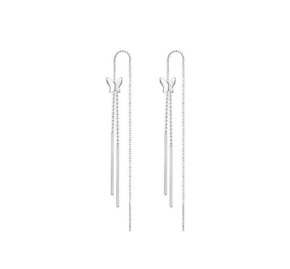 Butterfly Fringed Silver Sterling Earring