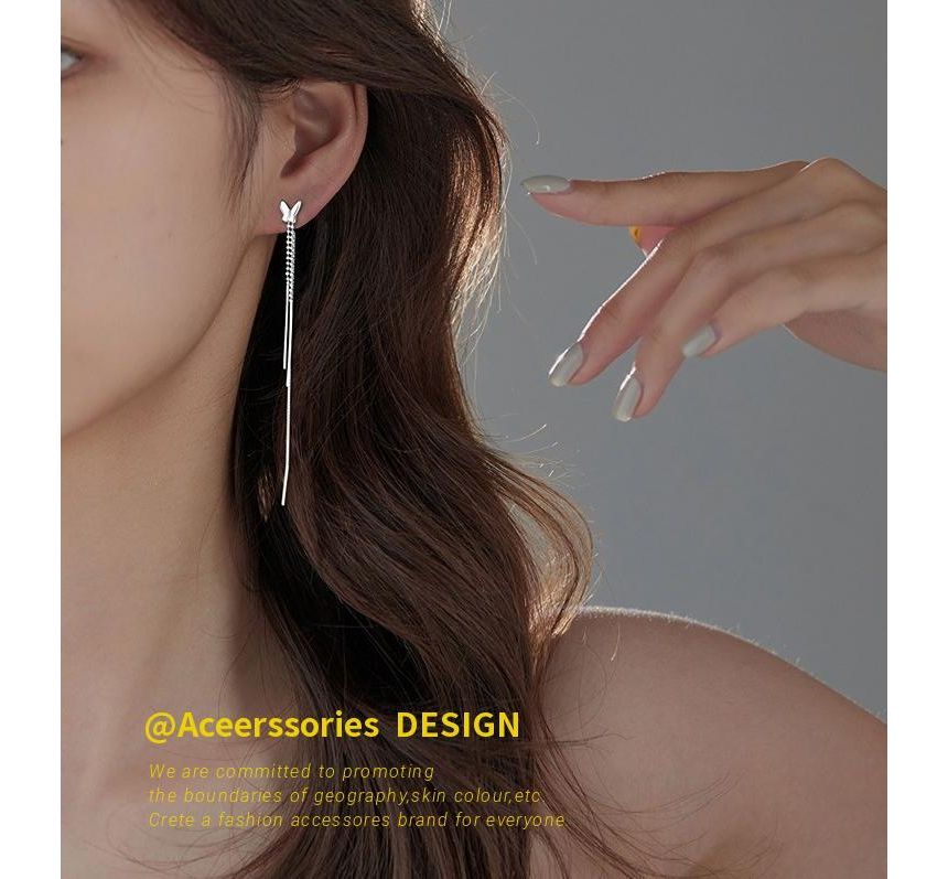 Butterfly Fringed Silver Sterling Earring