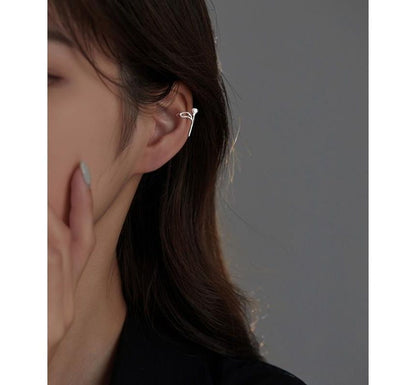 Rose Cuff Sterling Silver Earring