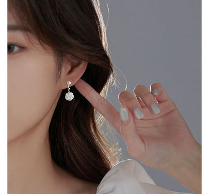 Sterling Silver Earring Floral Dangle