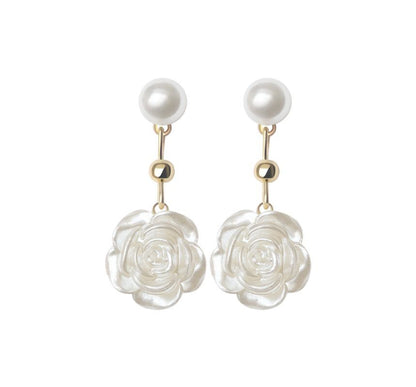 Sterling Silver Earring Floral Dangle