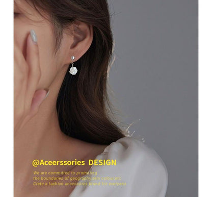 Sterling Silver Earring Floral Dangle