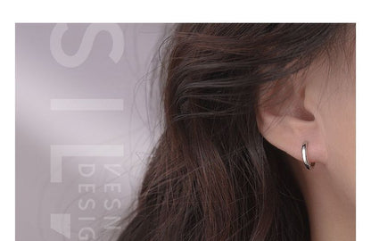 Alloy Hoop Polished Earring