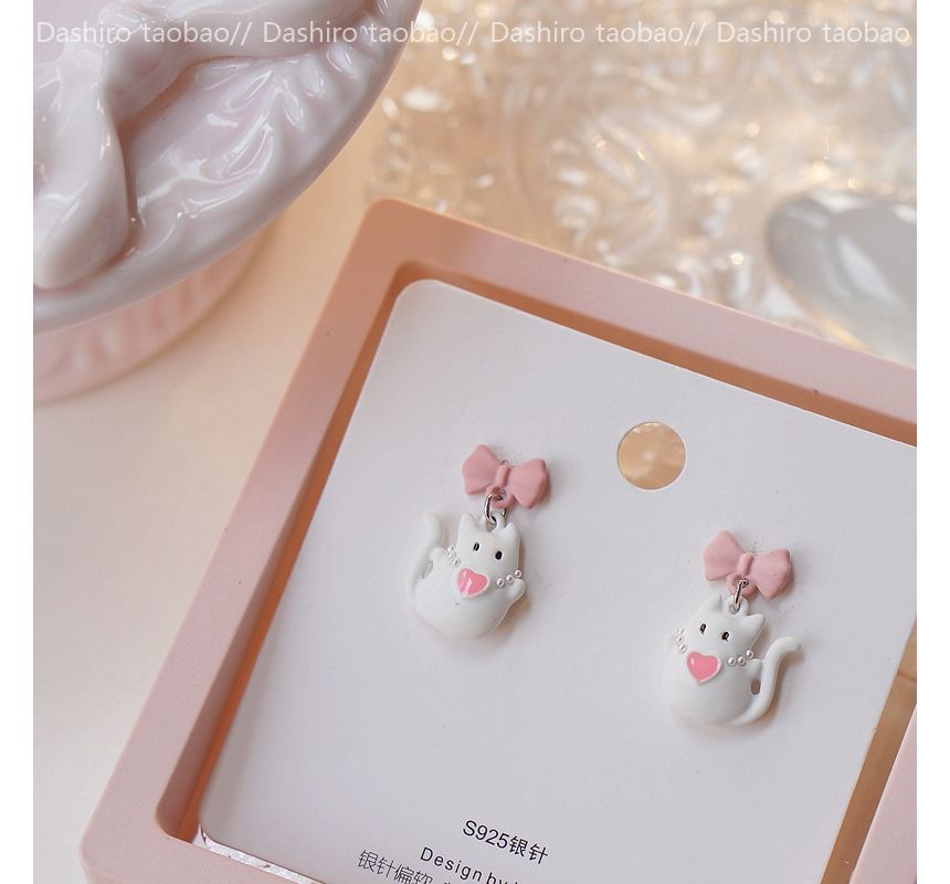 Cat Alloy designs) Asymmetrical Dangle Earring (various