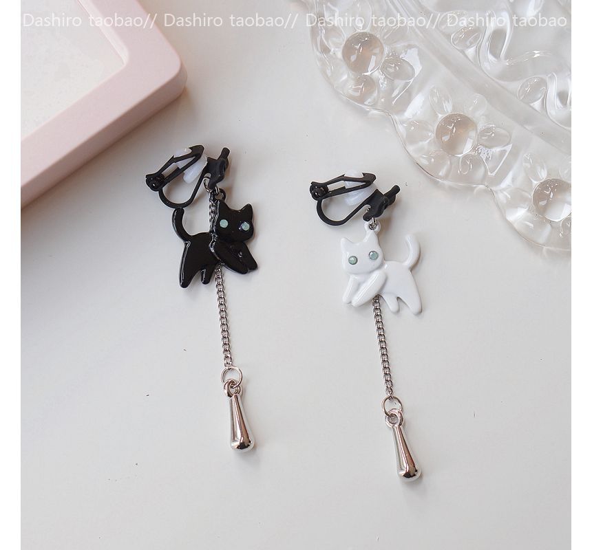 Cat Alloy designs) Asymmetrical Dangle Earring (various