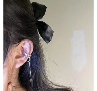 Alloy Earring Rhinestone Cuff