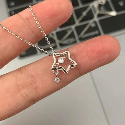 Alloy Choker Star Pendant