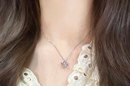 Alloy Choker Star Pendant