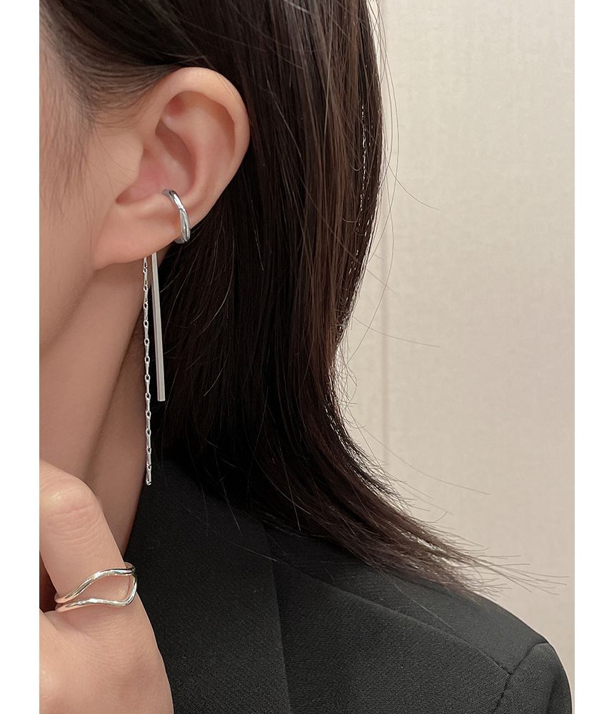 Alloy Earring Cuff Fringed