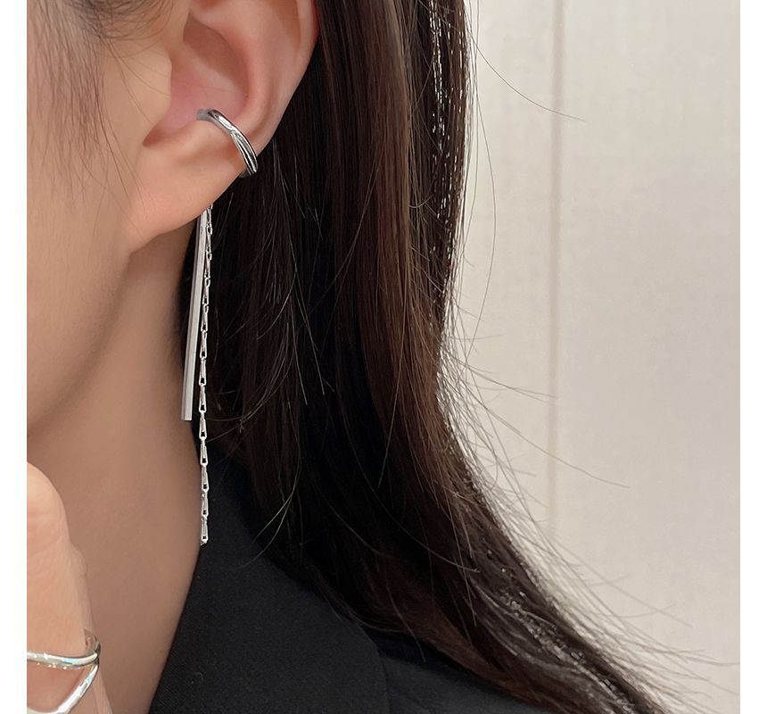 Alloy Earring Cuff Fringed