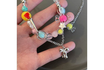 Beaded Bow Necklace