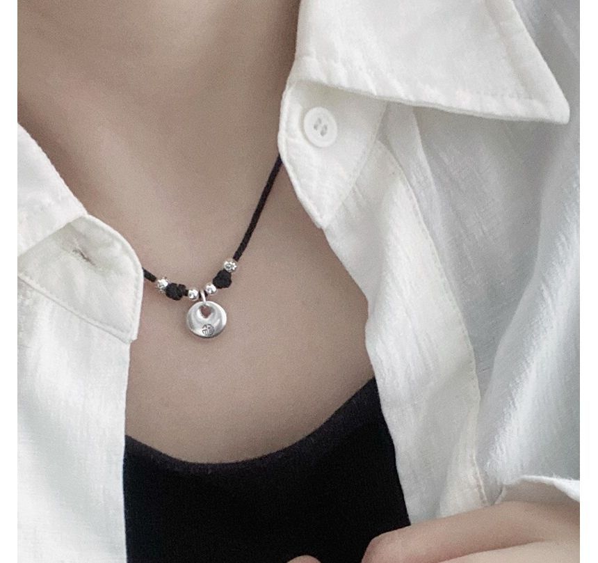 Silver Simple Necklace Sterling Pendant