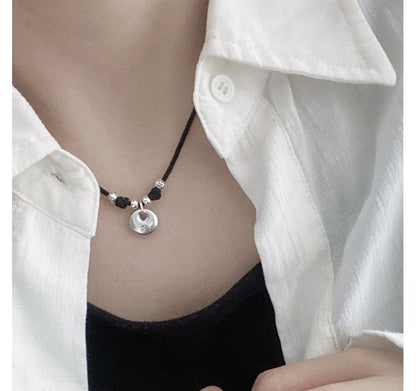 Silver Simple Necklace Sterling Pendant